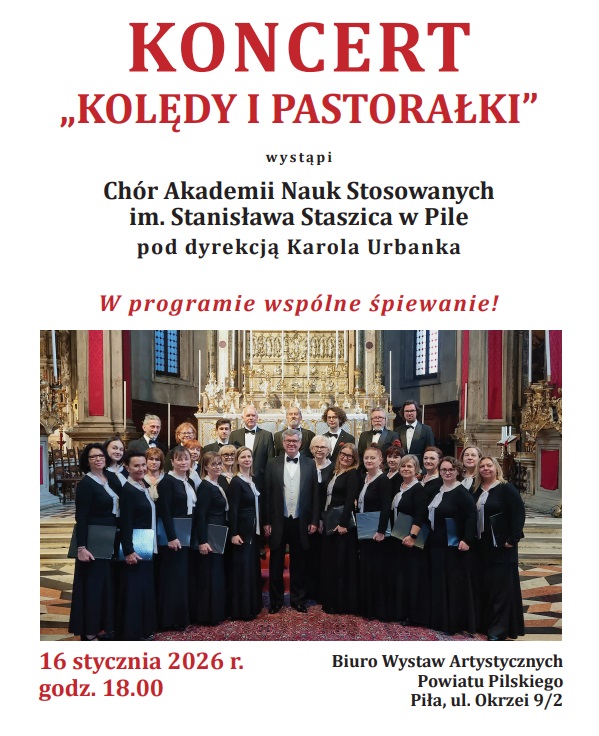 Koncert kolęd i pastorałek w wykonaniu Chóru ANS w Pile