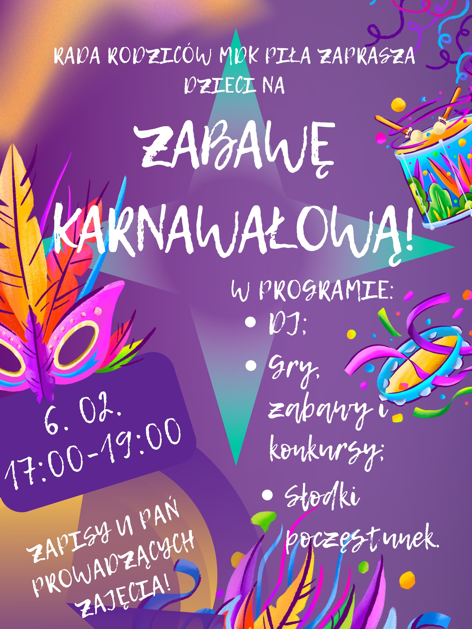 Zabawa karnawałowa w MDK ISKRA w Pile