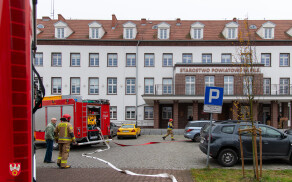 Ćwiczenia ewakuacyjne w Starostwie Powiatowym