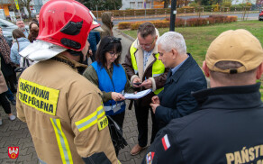 Ćwiczenia ewakuacyjne w Starostwie Powiatowym