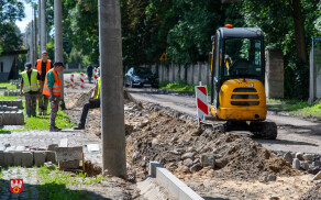 Trwa przebudowa drogi w Jeziorkach Kosztowskich