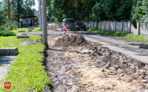 Trwa przebudowa drogi w Jeziorkach Kosztowskich