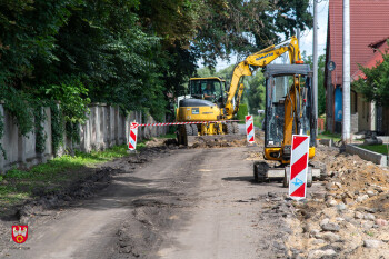 Trwa przebudowa drogi w Jeziorkach Kosztowskich