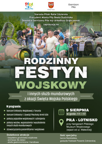 Rodzinny Festyn Wojskowy już 9 sierpnia w Pile