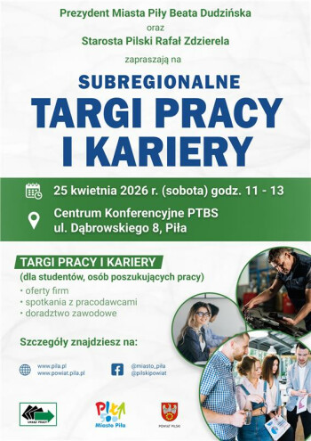 Zapraszamy na Targi Pracy i Kariery