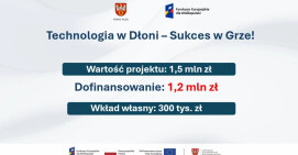 Rozpoczynamy realizację projektu „Technologia w Dłoni – Sukces w Grze!”