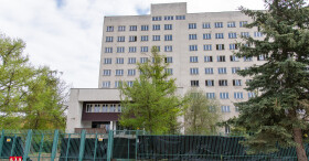 Rozbiórka byłej Komendy Policji w Pil...