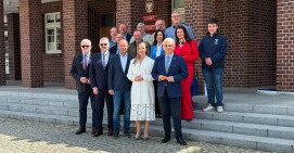 Wizyta delegacji z gminy Körle w pilskim starostwie