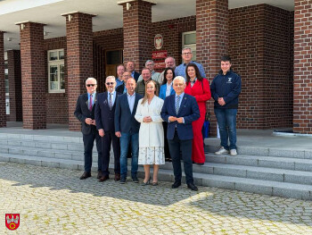 Wizyta delegacji z gminy Körle w pilskim starostwie