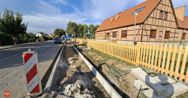 Budowa chodnika w Osieku nad Notecią