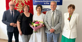 Gratulacje dla Danuty Kmieciak szefowej Sanepidu w Pile