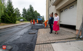 Ruszył remont drogi w DPS Rzadkowie