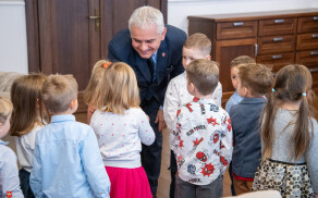 wizyta dzieci w Starostwie