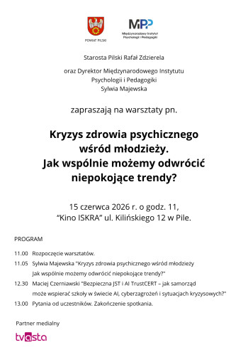 Konferencja o zdrowiu psychicznym młodzieży