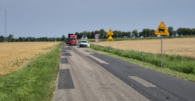 Trwa remont drogi Zelgniewo - Śmiłowo