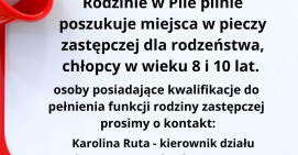 Potrzebna rodzina zastępcza dla dwóch małych braci