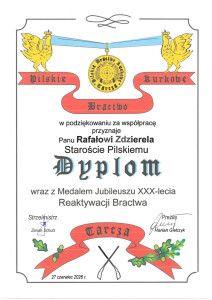 Pilskie Bractwo Kurkowe "tarcza"
