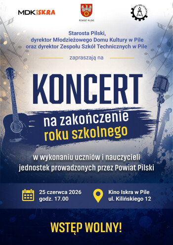 Muzyczne zakończenie roku szkolnego. Zapraszamy