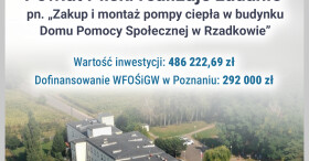 Pompy ciepła w DPS w Rzadkowie