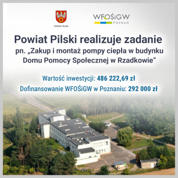 Pompy ciepła w DPS w Rzadkowie