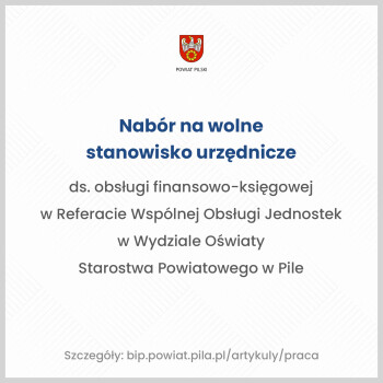 Nabór do pracy w Starostwie Powiatowym