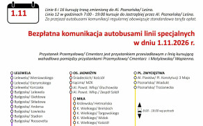 Jak dojechać 1 listopada na Cmentarz Komunalny w Pile