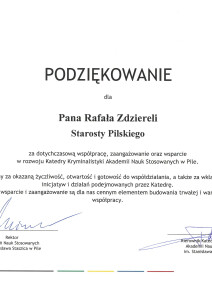 Rektor i Kierownik Katedry Kryminalis...