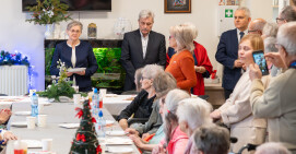 wzruszające spotkanie świąteczne