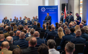 Minister MSWiA z wizytą w Pile