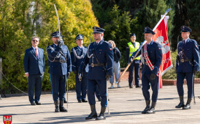 Uroczyste zakończenie szkolenia policyjnego w Pile