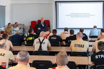 Odprawa strażacka o współpracy jednostek OSP