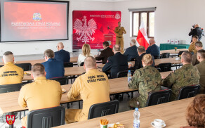 odprawa w staży pożarnej