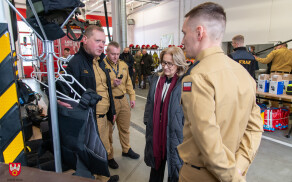 odprawa w staży pożarnej