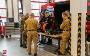 odprawa w staży pożarnej