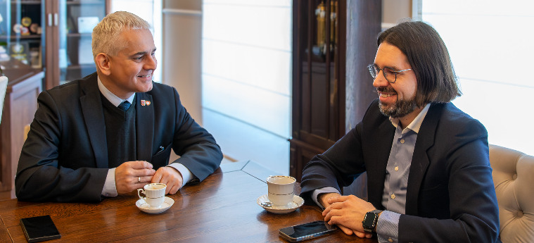 Starosta spotkał się z wyróżnionym na...