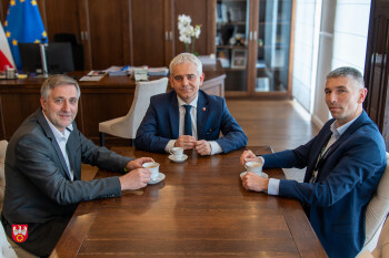 U starosty gościli: Marcin Andrzejewski i Nikodem Maciejewski