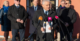 konferencja prasowa Zarządu z Rafałem Zdzierelą, starostą pilskim