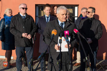 konferencja prasowa Zarządu z Rafałem Zdzierelą, starostą pilskim