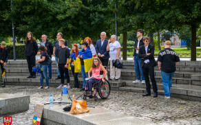 „Solidarni z Ukrainą”. Pikieta przeciwko ksenofobii