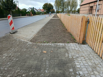 Na ukończeniu budowa chodnika w Osieku nad Notcią