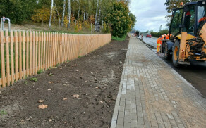 Na ukończeniu budowa chodnika w Osieku nad Notcią