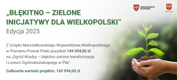 Zielony ogród w I LO w Pile