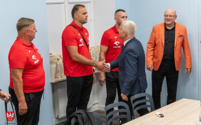 Mistrzowie Europy z wizytą u Starosty Pilskiego