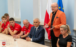 Mistrzowie Europy z wizytą u Starosty Pilskiego