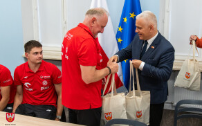 Mistrzowie Europy z wizytą u Starosty Pilskiego