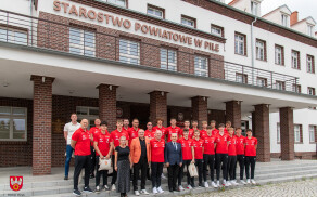 Mistrzowie Europy z wizytą u Starosty Pilskiego