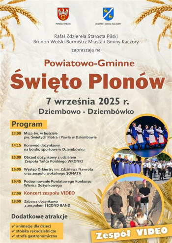 Powiatowo-Gminne Święto Plonów odbędzie się w gminie Kaczory