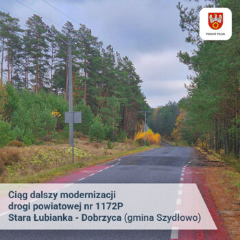 Ciąg dalszy modernizacji drogi Stara Łubianka-Dobrzyca