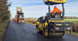 Nowa nakładka na drodze Zelgniewo - Śmiłowo