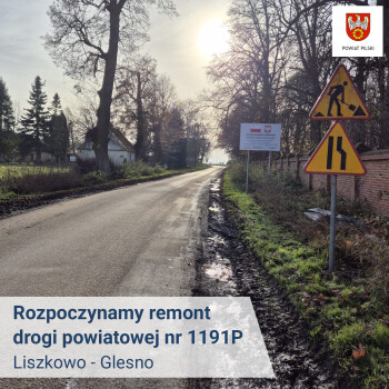 Rusza remont drogi Liszkowo – Glesno